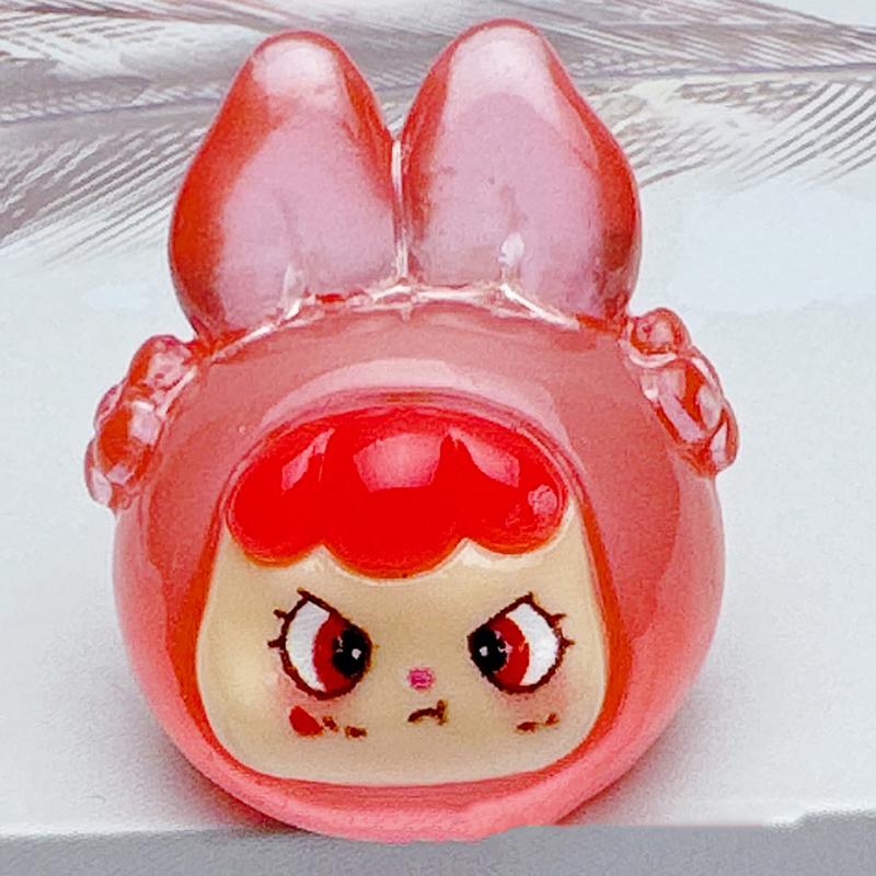 

1 шт. 3D светящиеся миниатюрные фигурки кролика мечты, украшение для сада феи, милый кролик, домашний декор, светящиеся ночью украшения для стола красный