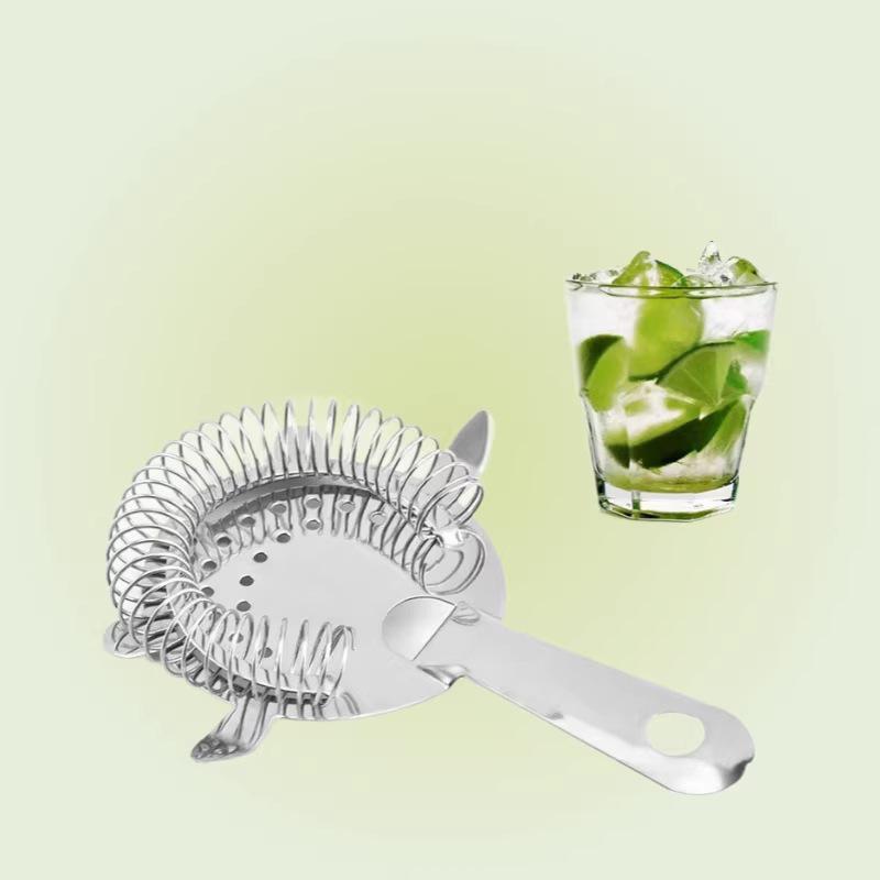 Rose Gold 304 Stainless Steel Cocktail Ice Strainer