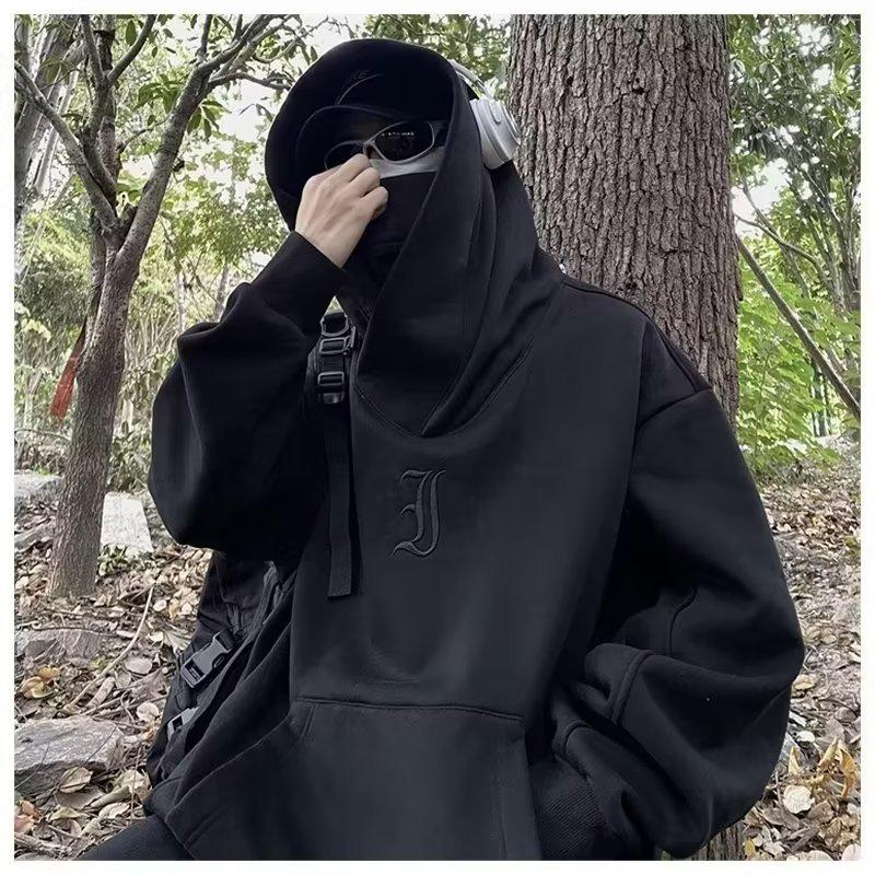 High-Street Vibe Men's Oversized American Heavy Sweatshirt with Hood