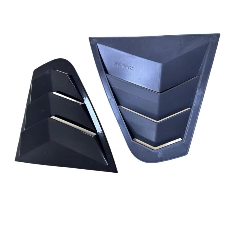 2PCS For Volkswagen Jetta MK6 2012-2018 Car Rear Window Shutter Cover Louver Side Vent Gloss Black Car Stickers Accessories