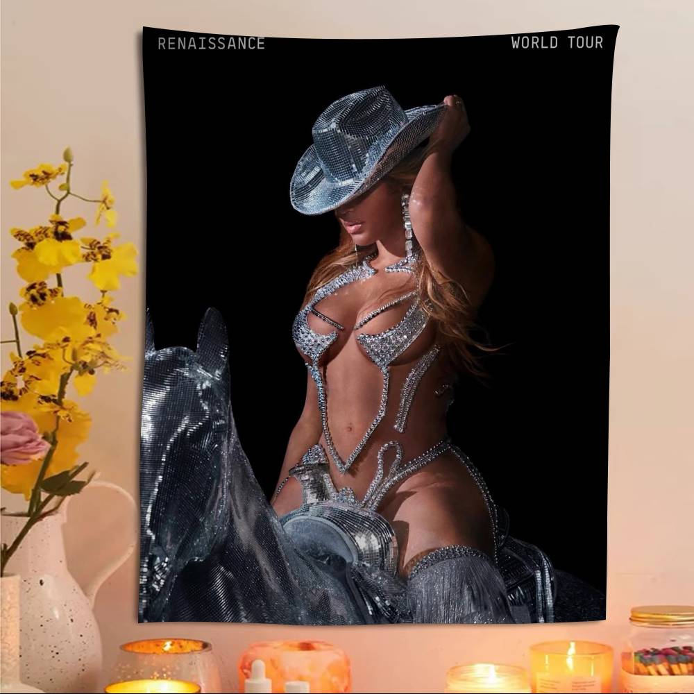 Beyonce Super Singer Anime Tapestry Indian Buddha Wall Decoration Witchcraft Bohemian Hippie Wall Hanging Sheets