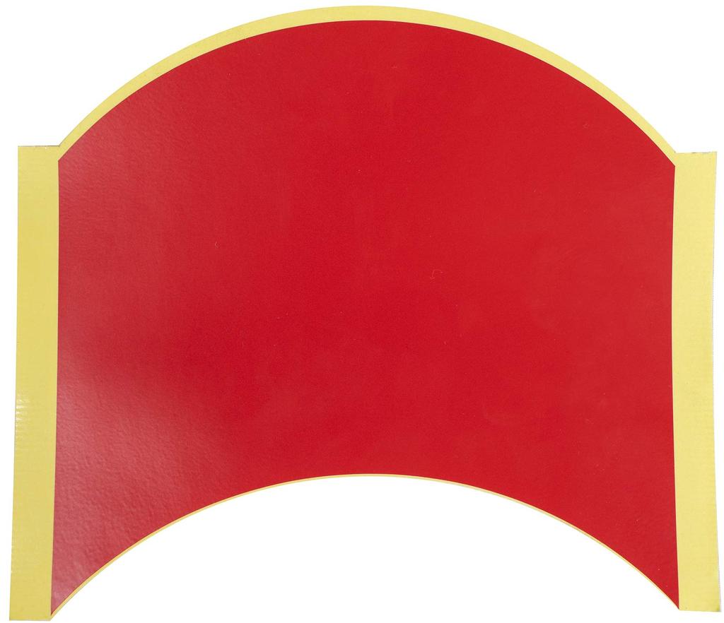 half moon racket seat red 71770 006