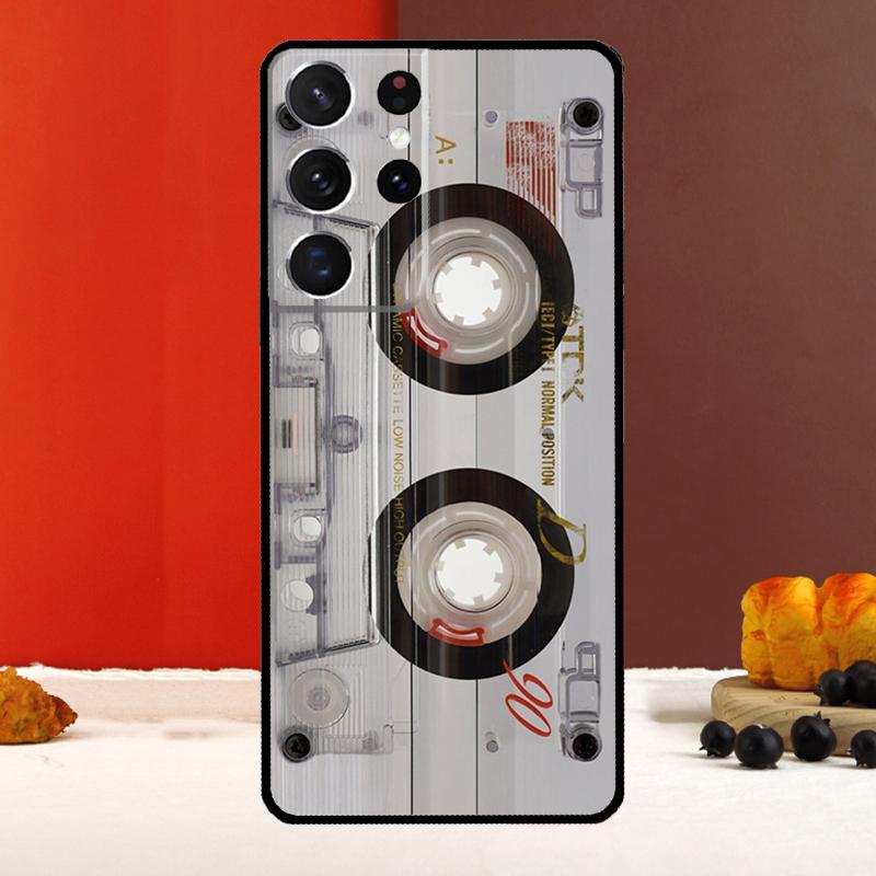 Cassette Tape Case For Samsung Galaxy S23 S22 Ultra S21 S10 S9 S20 Plus Note 10 20 S20 FE S21 FE Back Cover