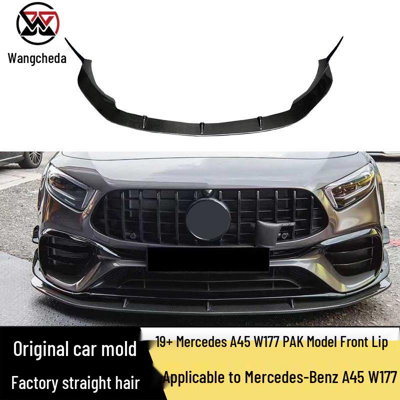 

Carbon Fiber Front Lip Splitter for Mercedes A45 W177 (2019+) PAK Style Front Bumper Diffuser