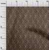 oneOone Cotton Flex Brown Fabric Asian Batik Geometric Quilting Supplies Print Sewing Fabric By The Yard 40 Inch