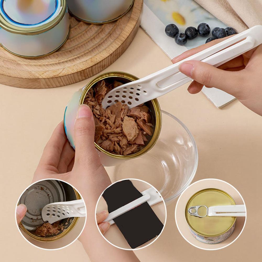 2 Pcs Wet Dry Use Cooking Spoon Plastic Food Can Spoon Durable Can Opener Spoon Outdoor Camping