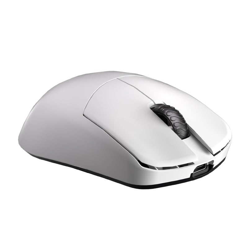 Lamzu MAYA X Gaming Mouse White with 1 Set of Extra 8K Dongle Authorized Japanese Distributor Warranty (Amazon Exclusive) Soles, Included,