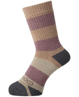 Okamoto CROSSPRO Trekking Wool with Special Grip and Slip Reduction for Outdoor Hiking and Size Brown X Cm 1 Pair Socks, Material, Cushioning,