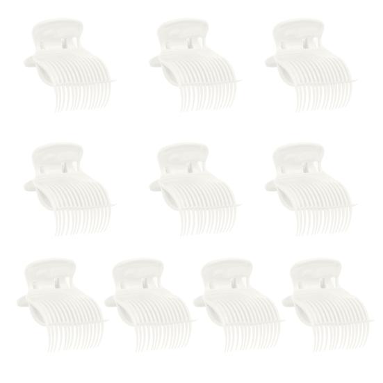 10Pcs Hot Roller Clips Portable Reusable Hair Curler Claw Clip Women Girls Home Salon Hair Section Styling Securing Clamp