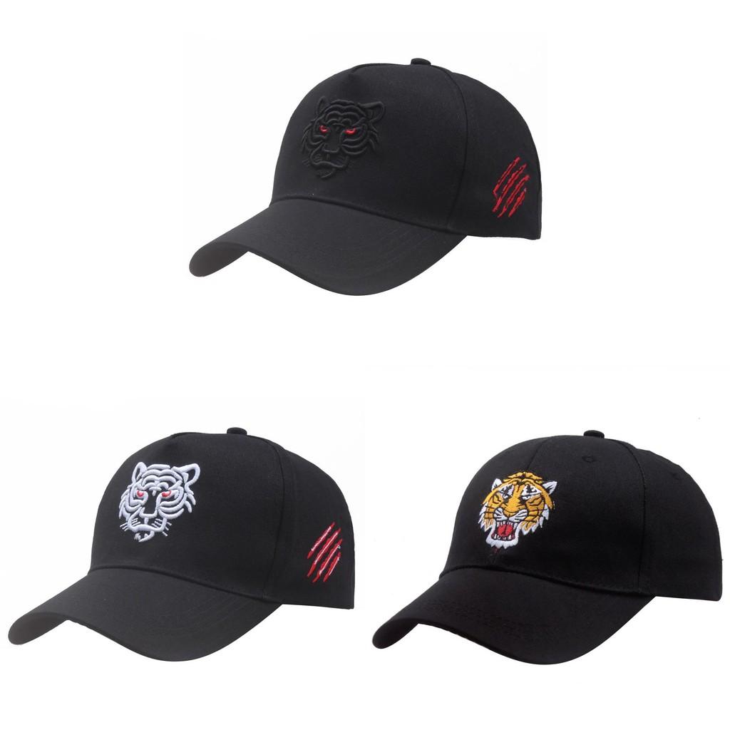 Pattern Animal Tiger Embroidery Baseball Cap Sun Protection Breathable Hats