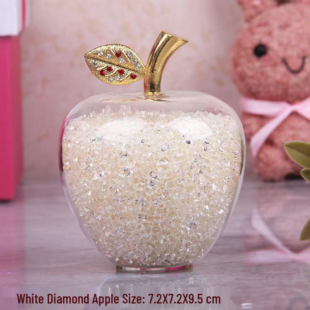 Christmas Crystal Apple Gift for Girlfriend or Wife - Perfect Birthday or Home Decor Piece for Best Friend