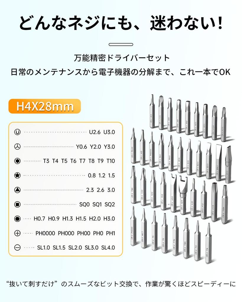 S2 Material Magnet Schraubendreher Elektrischer Spezialschraubendrehersatz mit Reparatur Austauschbar Magnetisch für DIY Demontagewerkzeug Enthält Dediziert