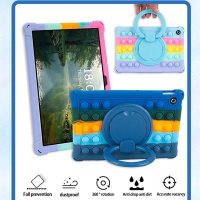 Husă pentru Lenovo Tab TB311FU 2025 10.1 inch Mâner Suport Rotativ Capac Silicon Coajă Moale