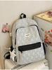Schoolbag new striped spring outing high value soft girl cute middle school student backpack small fresh backpack