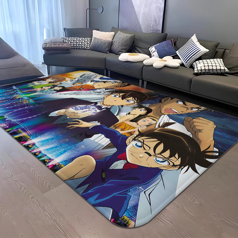 Detective Conan Floor Mat Anti-slip Absorb Water Long Strip Cushion Bedroon Mat Alfombra