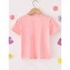 European Size A Easy and Creative Casual T Shirt with A Heart Print Perfect for A Girl Who Loves To Dance