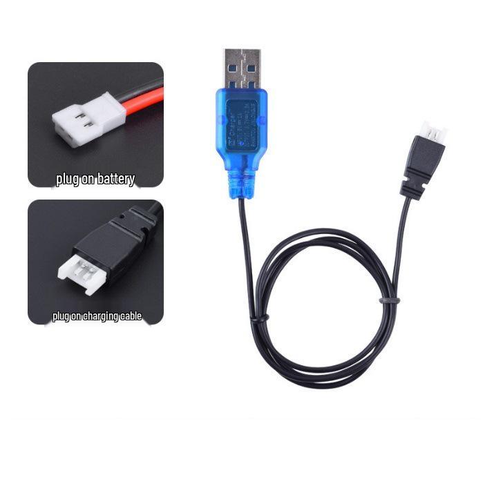 Compact USB Charger Cable for 3.7V Remote Control Helicopter Drone