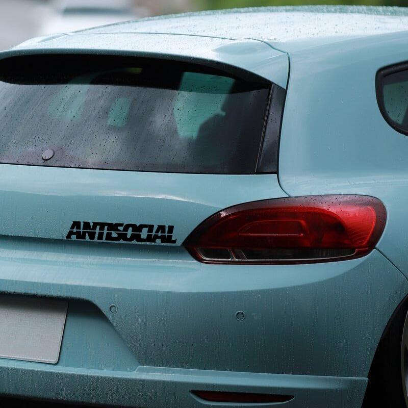 "ANTISOCIAL"Stickers,cool & Funny stickers,Decoration for Car Truck Motorcycles  Laptop