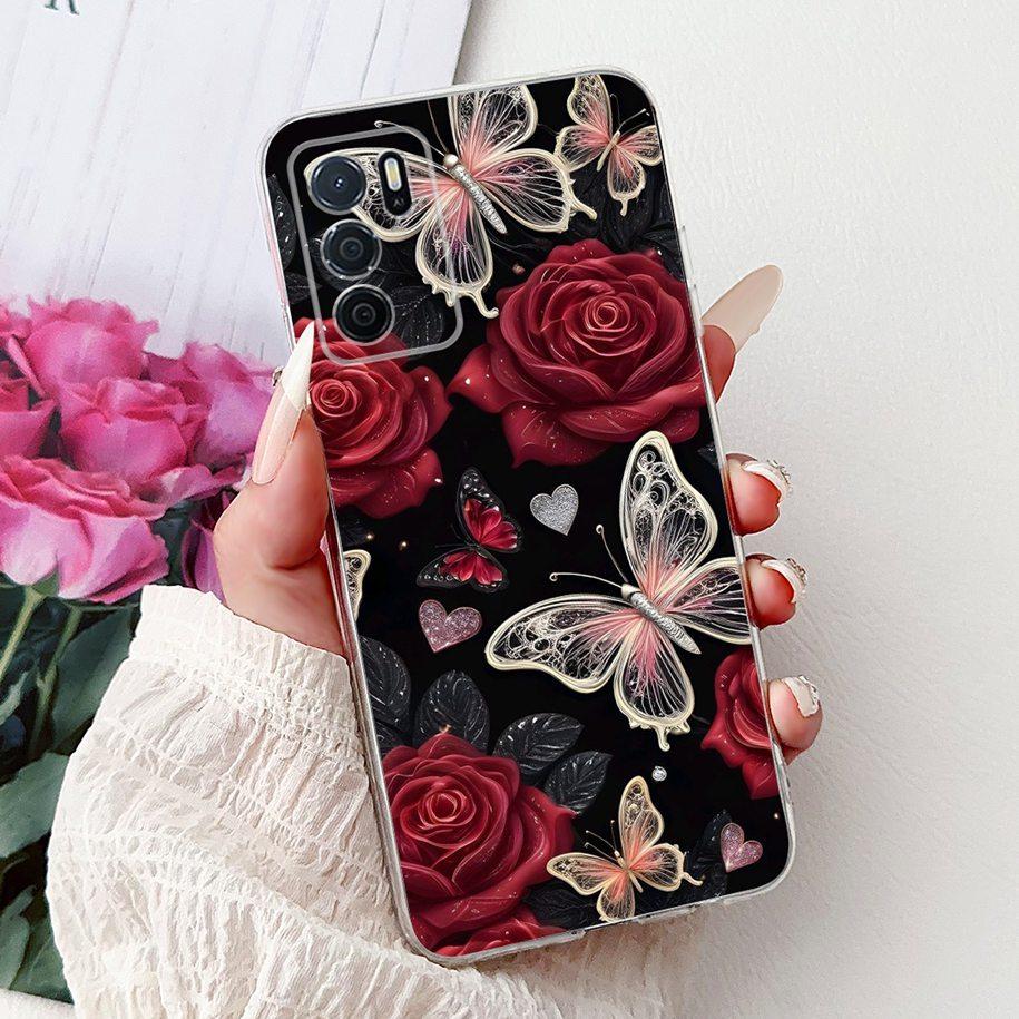 For Oppo A16 A16s Case CPH2269 CPH2275 CPH2271 A 16 TPU Cover Fashion Flower Soft Funda For OPPO A54s CPH2273 OppoA16 Phone Case