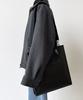 Bymoss Leather Modern Tote Bag [Black]