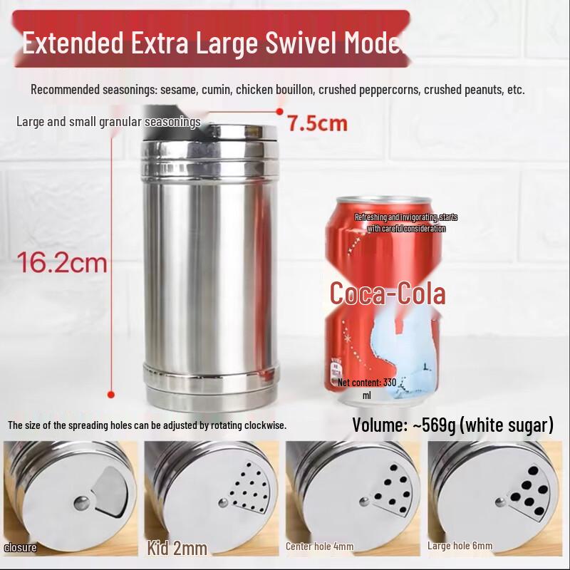 Stainless Steel Seasoning Shaker Jars