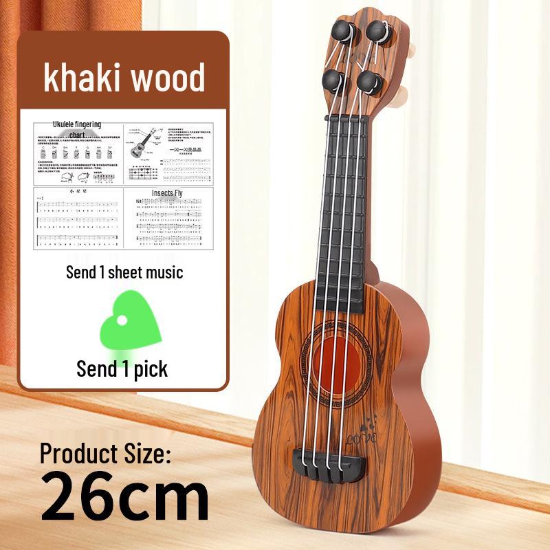 Astronaut-Themed Children's Ukulele: Playable Beginner's Four-String Guitar Toy