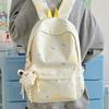 Schoolbag Korean Version Ins Cartoon Star Backpack Women's Large Capacity Fashion Versatile Student School Bag Casual Commuter Backpack