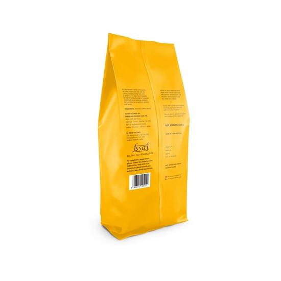 FRESH & HONEST House Blend, Roasted Coffee Beans, 500 g Pouch with Medium to Dark Roasting, Full Body & Crema