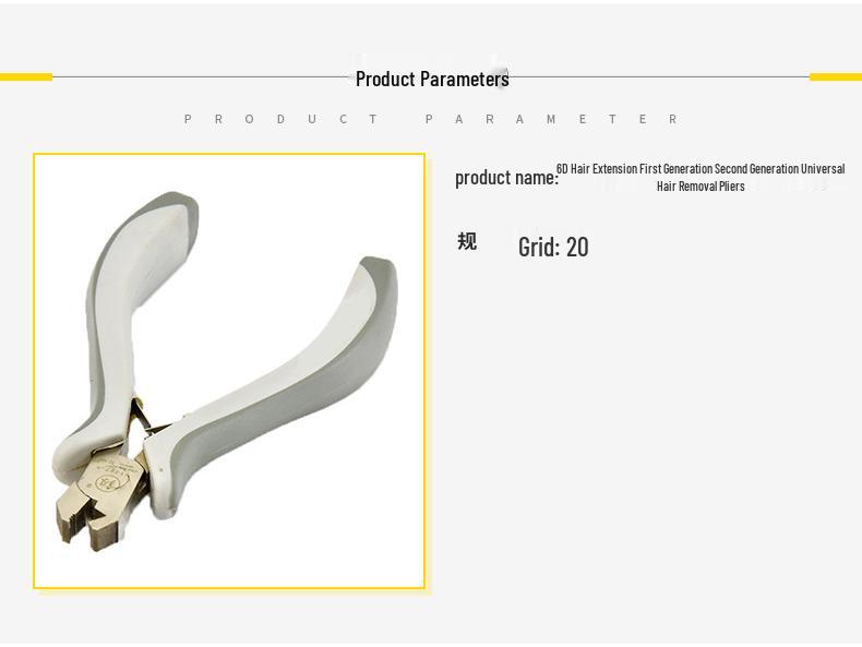 6D Hair Removal Pliers for Hair Extensions - Universal Tool for Hairdressing