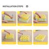 Detachable Plastic Puzzle Cat Toy Box with Spring Cat Stick Washable Hole Picking Fun Interactive Kitten Toys Giochi Per Gatti