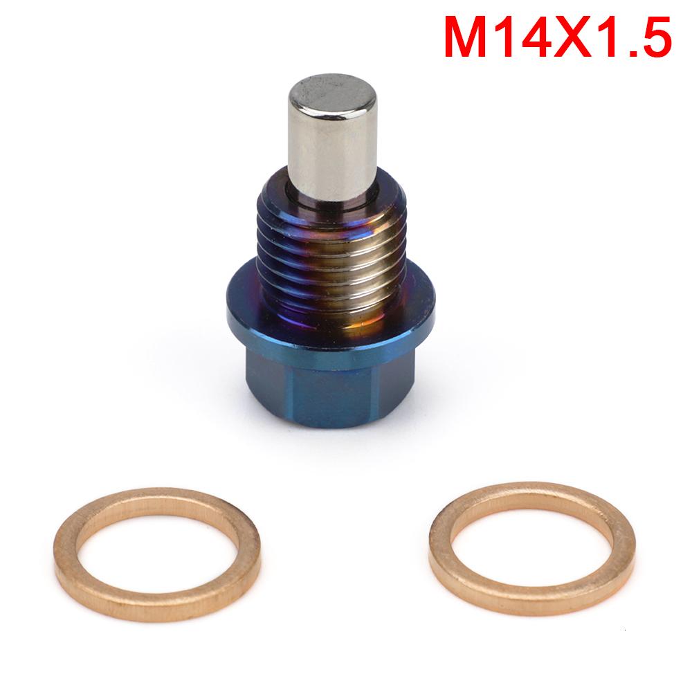 Reusable Permanent Magnetism 5000 Gs Titanium Alloy Magnetic Oil Drain Plug Oil Sump Nut M12x1.25 M12x1.5 M12x1.75 M14x1.5