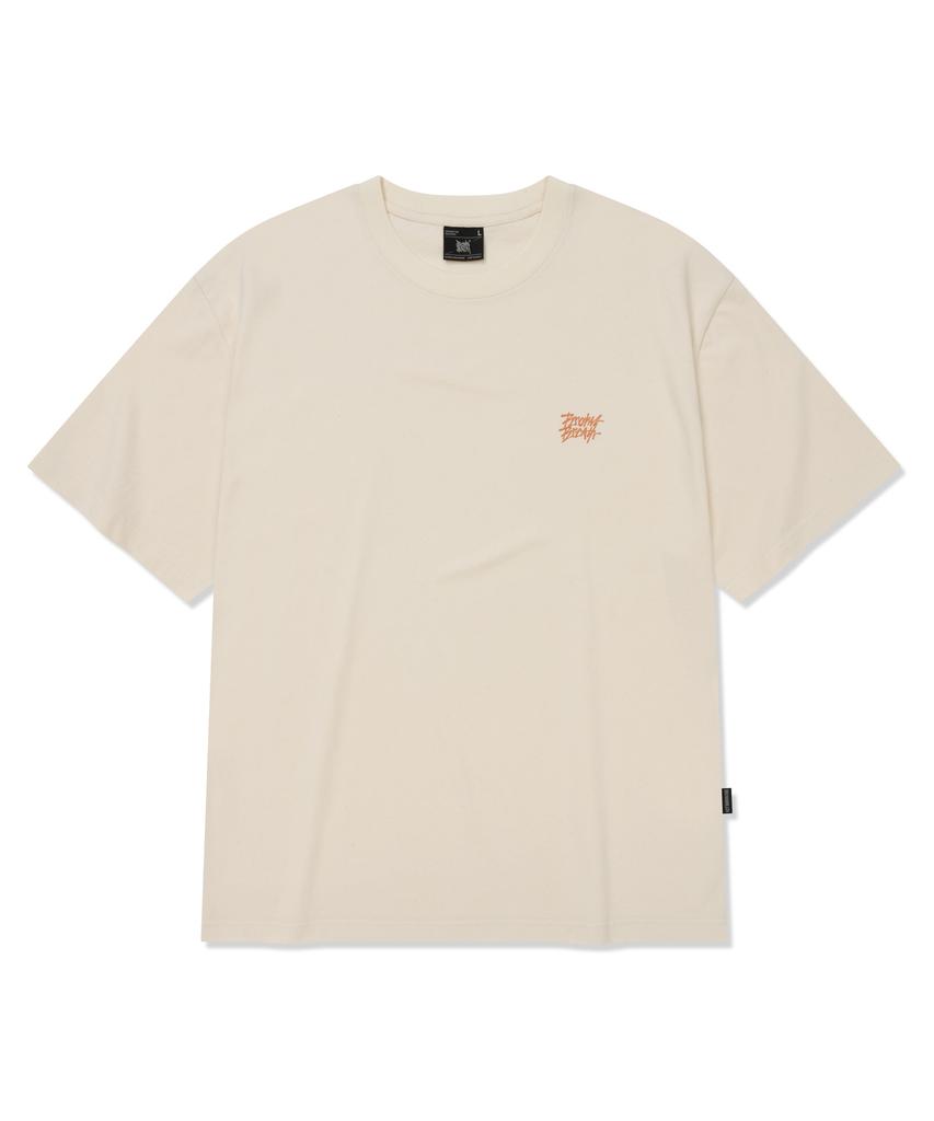 BROWNBREATH Tropical Crush Tag Tee - Oatmeal