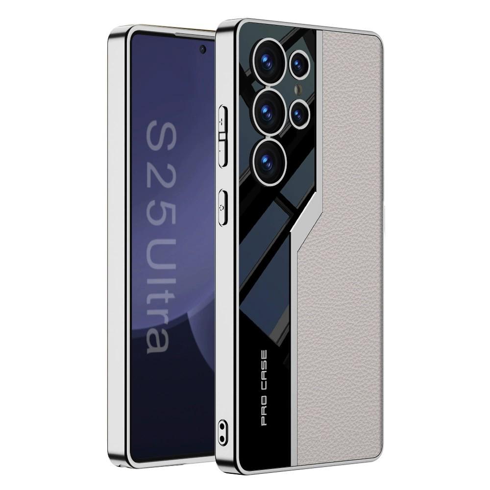 Fashion Sport Car Design Leather Electroplated PC Cover Case For Samsung Galaxy S25 Ultra Plus S24 S23 Ultra