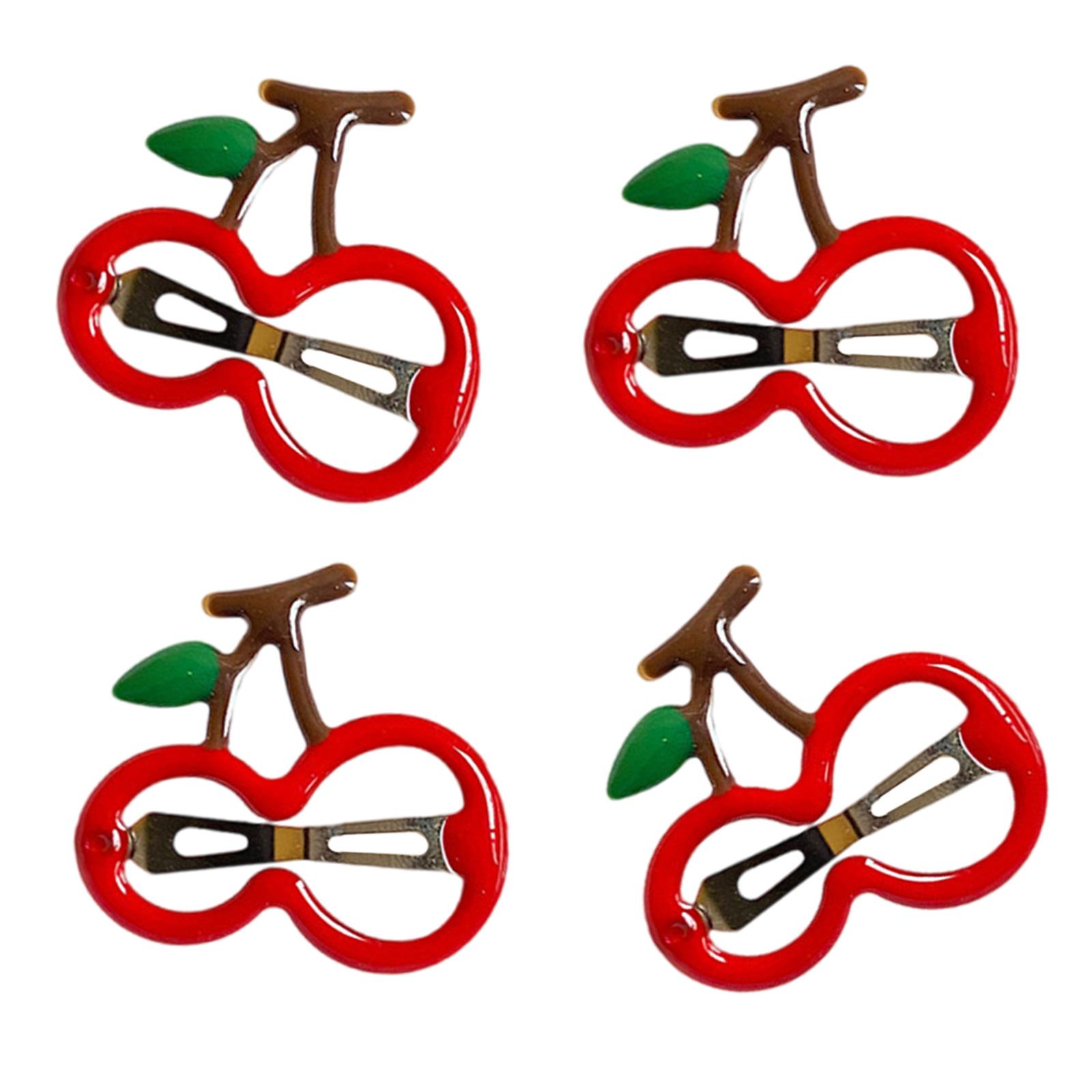 

Playful Fruit Design Kids Hair Barrettes Durable Metal Clips For Girls Comfort Fit Everyday Style Accessories 2