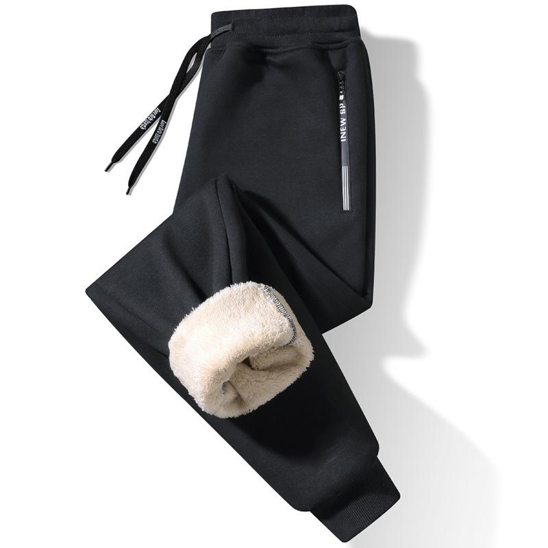 Autumn and Winter Sports Plus Fleece Thick Warm Pants Men's Casual Loose Comfortable Large Size Pants M-7XL