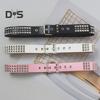 Punk Style Studded Belt Square Rivets Adjustable Straps Rock Waistband Women Girls Gothic Scene Accessories