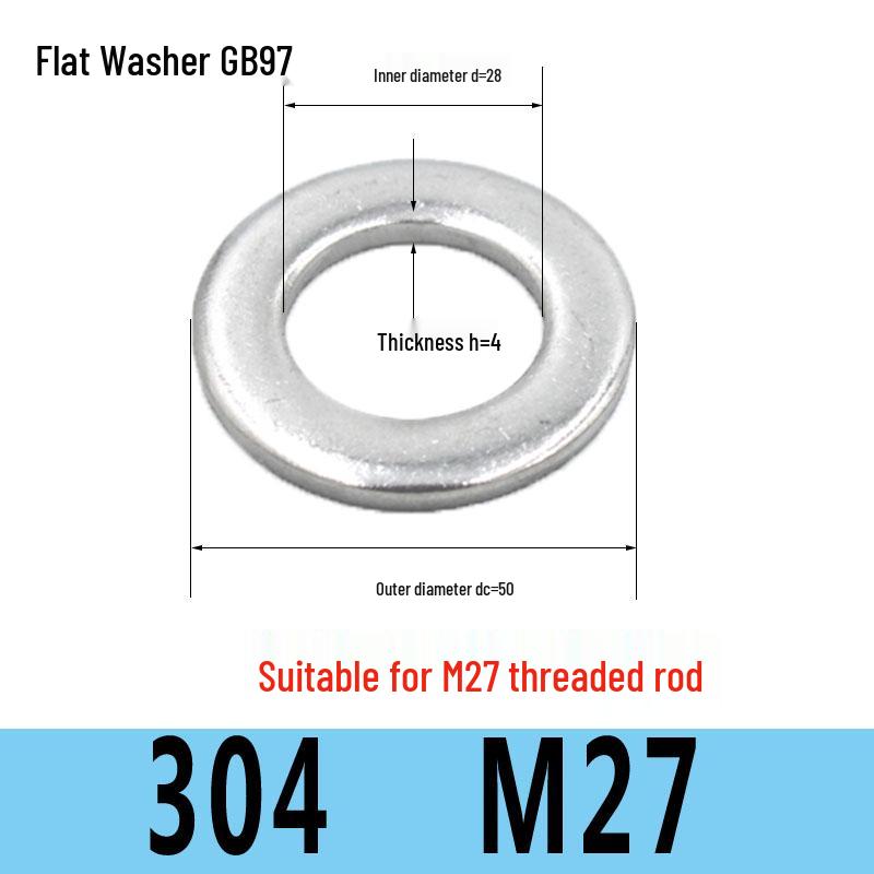 Stainless Steel Flat Washer Spacer (304/316/201) M3-M36