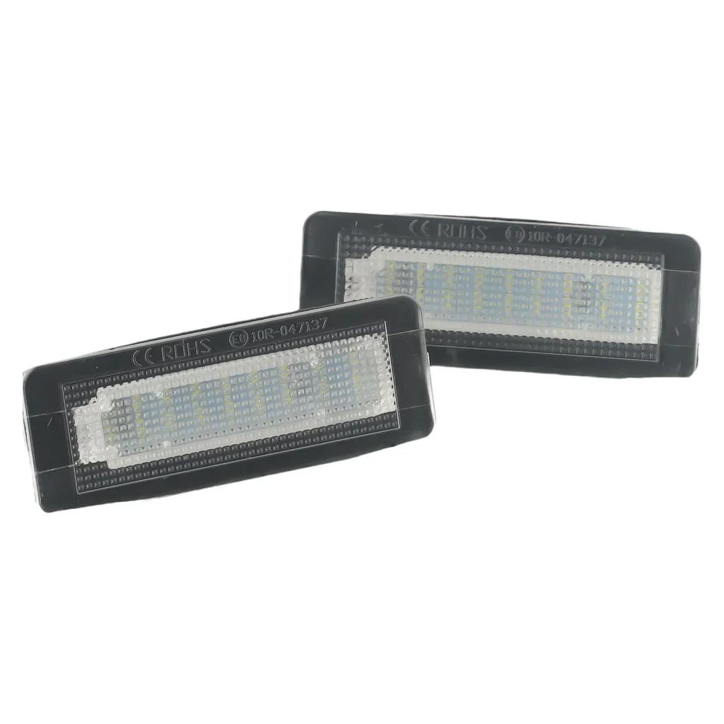 2pcs Car LED License Plate Lights White For Smart Fortwo Coupe /Convertible /Cabrio 450 451 W450 W451 W453 Low Consumption