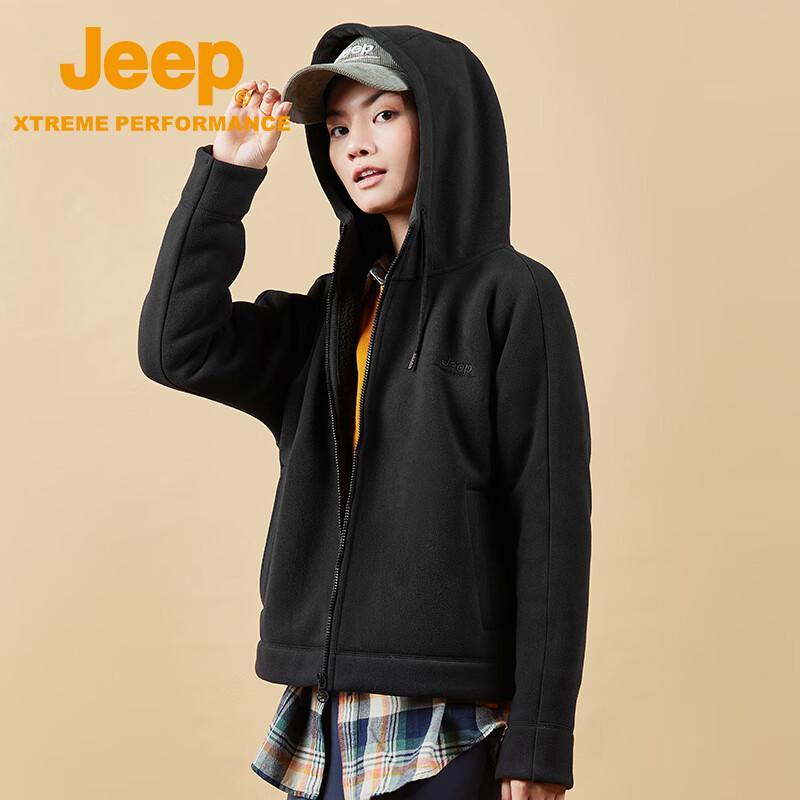 Jeep Women's Outdoor Waterproof Windproof Jacket with Fleece Liner