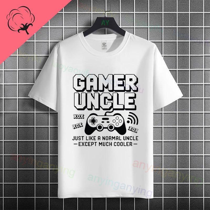Funny Uncle Level Unlocked Graphic Tshirt Casual Fashion Streetwear 100 Cotton Short Sleeve Crew Neck Tshirt Perfect For Gift