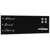 Day and Night - Day and Night Black Wall Magnetic Board Glass 60x20 Cm