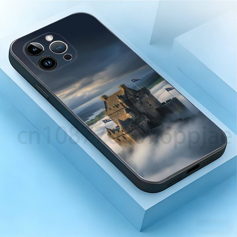 

Burg Eltz Phone Case For iPhone 17,16,15,14,13,12,11,Pro,Max,Plus,Mini, Anti Fall Black Matte Soft Bumper iPhone17