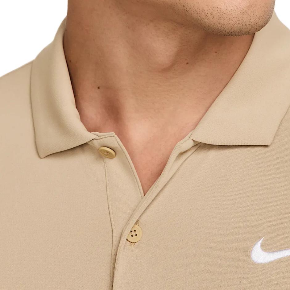 Nike Court Dri-Fit Quick-Dry Tennis Polo Comfortable Fashionable Versatile Short Sleeve T-Shirt Men Tops Apricot DH0857-297