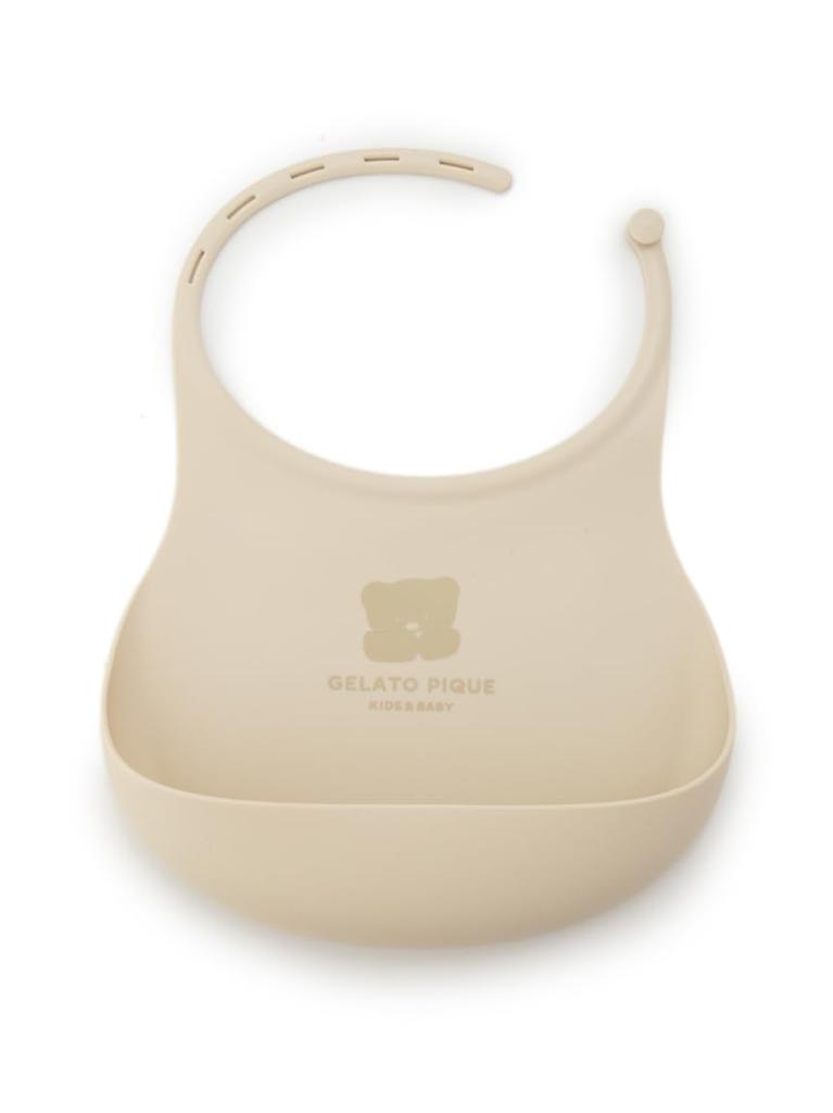 Gelato Pique Baby Silicone Mealtime Bib PBGG229006 BEG F