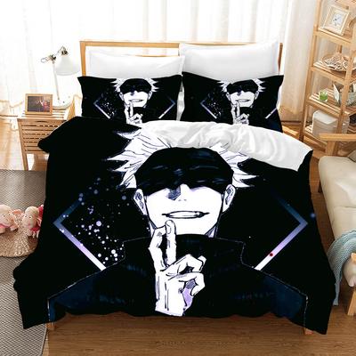 Jujutsu Kaisen Yatak Takımı Japonya Ünlü Anime Nevresim Takımları Yorgan Yatak Örtüsü Tek Çift Kraliçe King Tek Boy Dropshipping Hediye