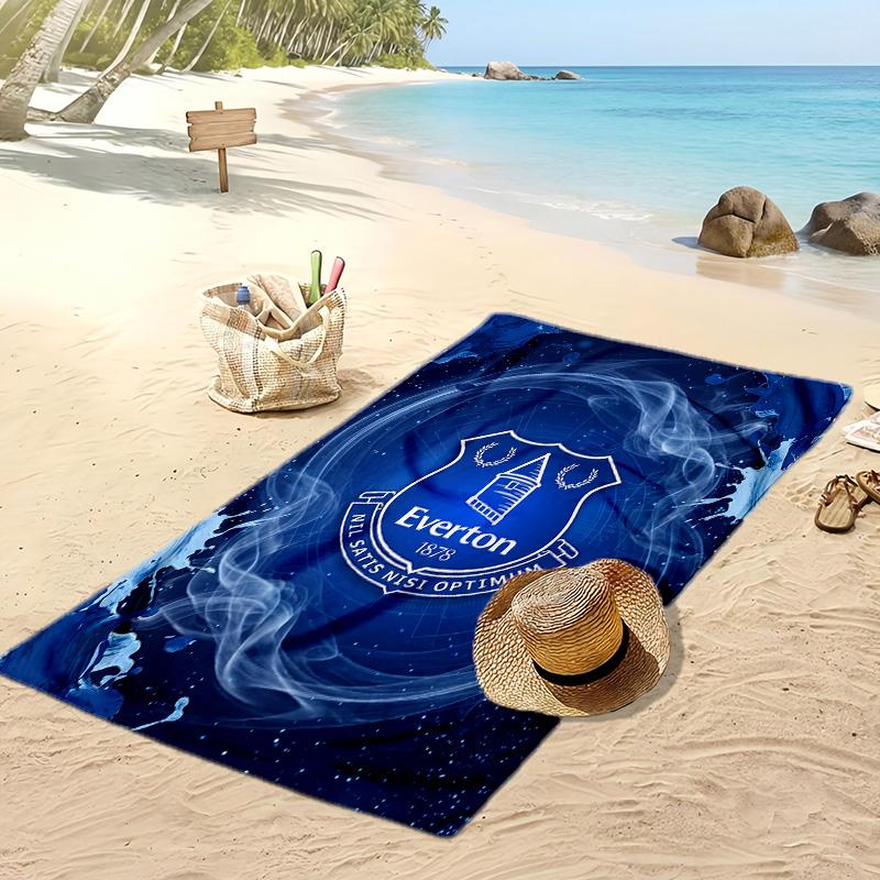 Everton Football Print Beach Towel, Large Soft Quick Dry Towel for Beach Camping Swimming