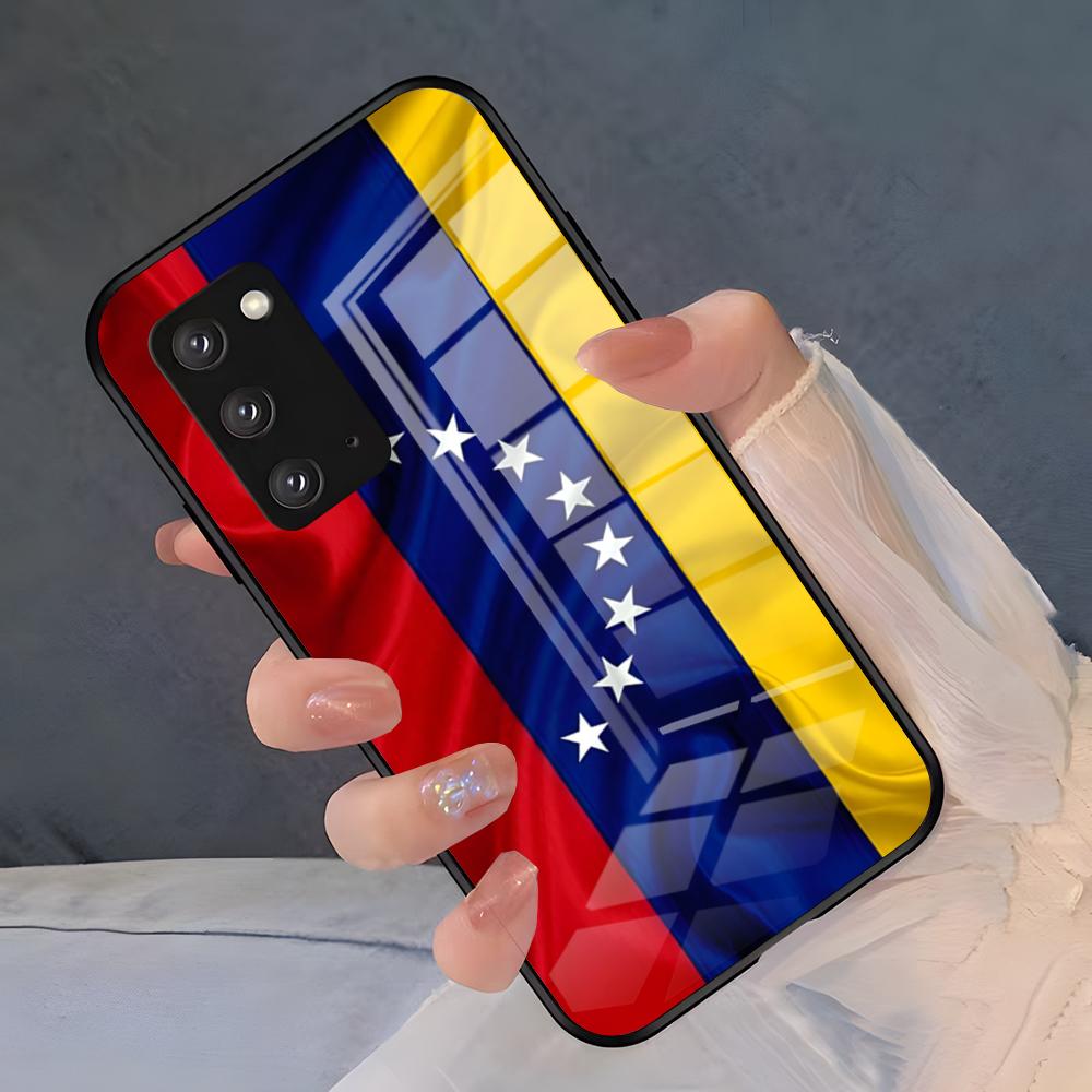 Venezuela Flag Phone Case For Samsung A25 A13 A33 5G A54 A36 A35 A56 A52 A14 Shockproof Glass Cover