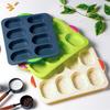 Silicone Silicone Cake Mold 8 Grids Silicone Baking Pan Food Grade Bread Loaf Pan  Household Baking