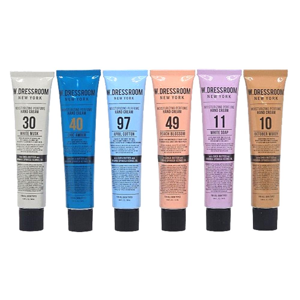 W.DRESSROOM Crème Mains Parfumée 50ml – Crème Mains Coréenne Hydratante avec Parfum Longue Durée & Ingrédients Botaniques Nourrissants