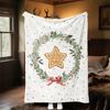 1pc Christmas star Outdoor Flannel Blanket Soft Warm All-Season Throw for Sofa Bed Car Camping Office, Cozy Gift Idea1149S